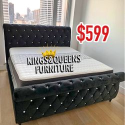 New Queen Bed Frames With Mattress Included 