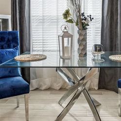 Glass Dining Table 