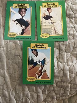 Willie Mays, Jackie Robinson And Roberto Clemente
