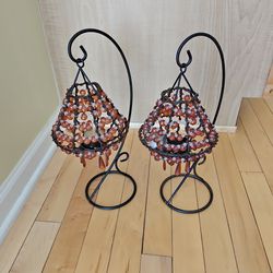 Beaded Candle Stands 