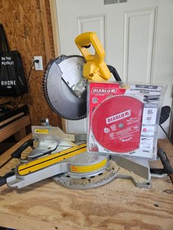 DeWalt Miter Saw with Diablo 12" Blade