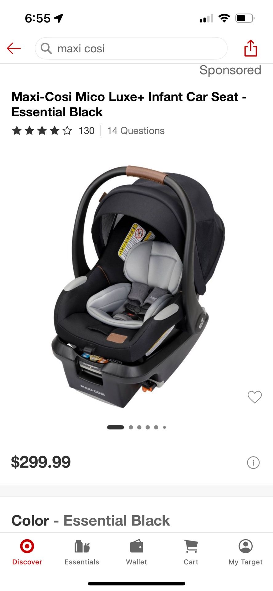 Maxi Cosi Mici lux infant Car seat