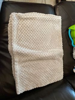 Brown throw baby blanket