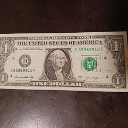 Misprint Dollar Bill