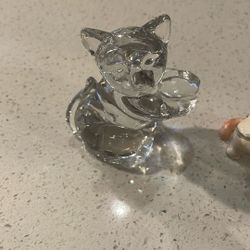 Glass Cat Decor