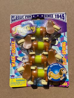 Collectible “Slinky Dogs” 4 Pack toy—the original Slinky flip‑spring Dachshund - Toy Story