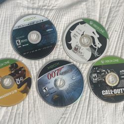 X Box Games -All 5 For $10