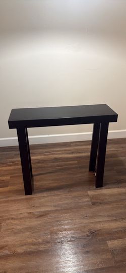 Black Wood Console Table