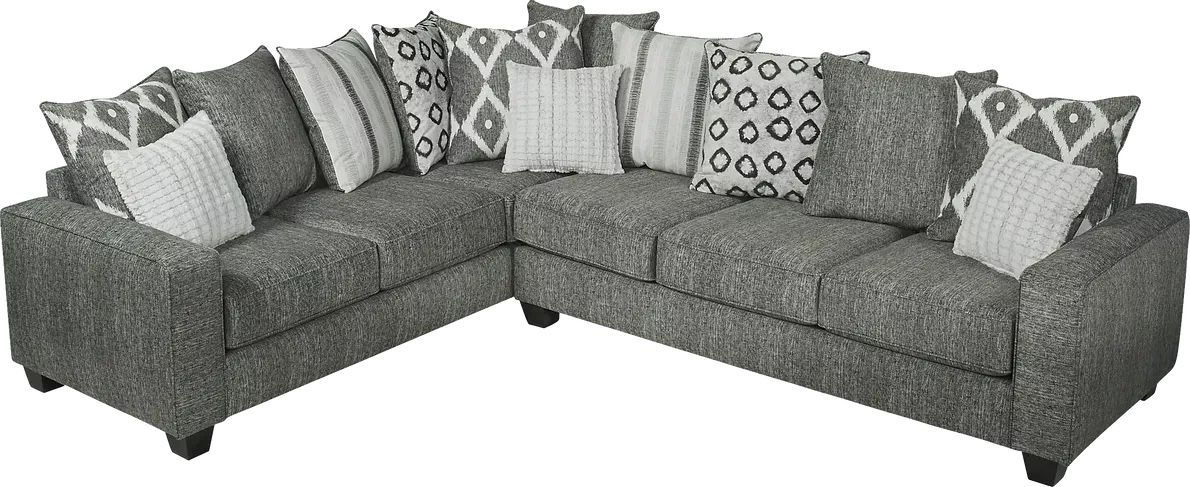 1 Year Old Carole Court Gray 2 Pc Sectional