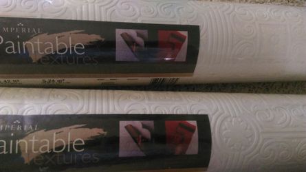 New 2 rolls of textured embossed wallcovering