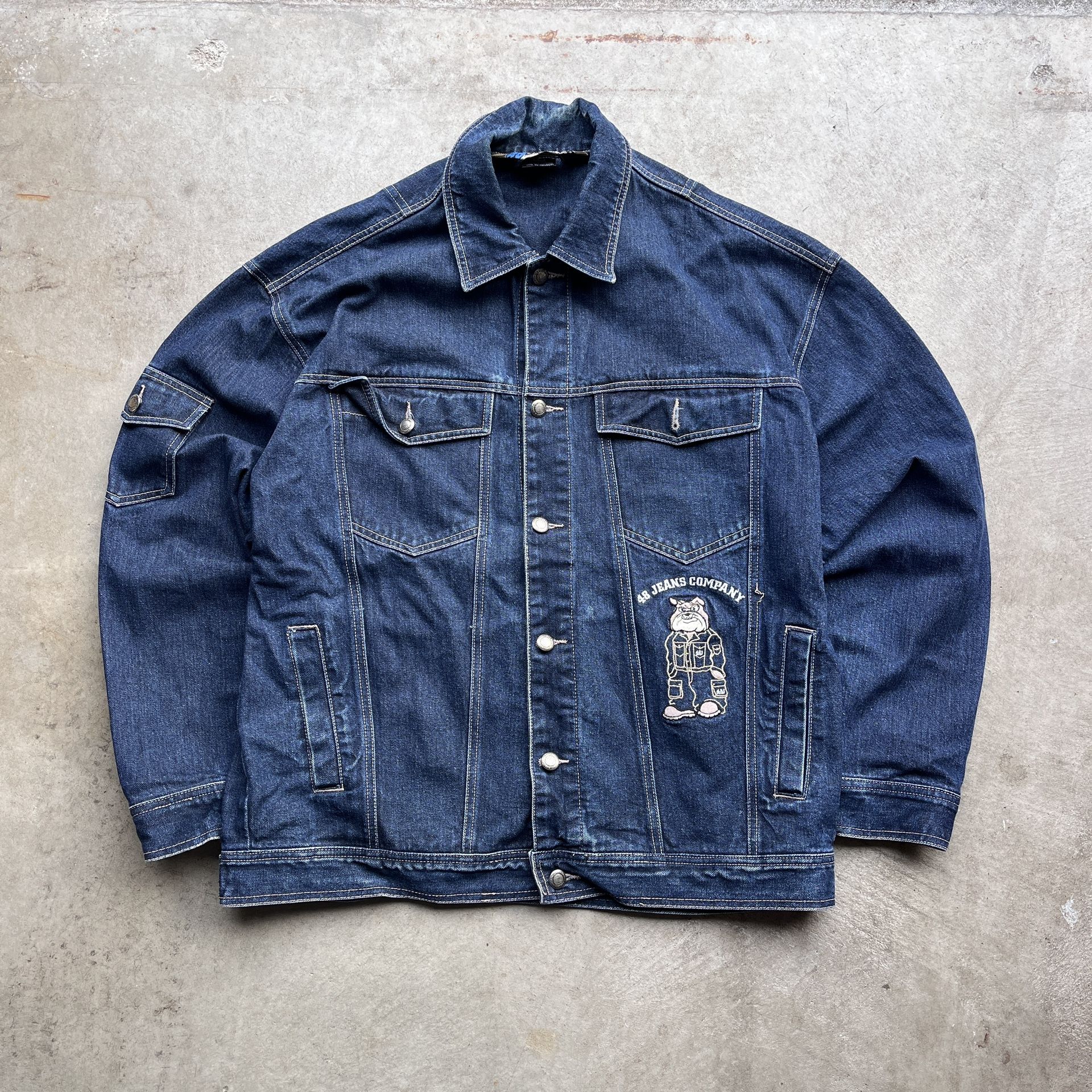 Vintage Y2K 48 Jeans Company Denim Jacket