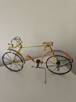 Recycled Tin Can Model Bike