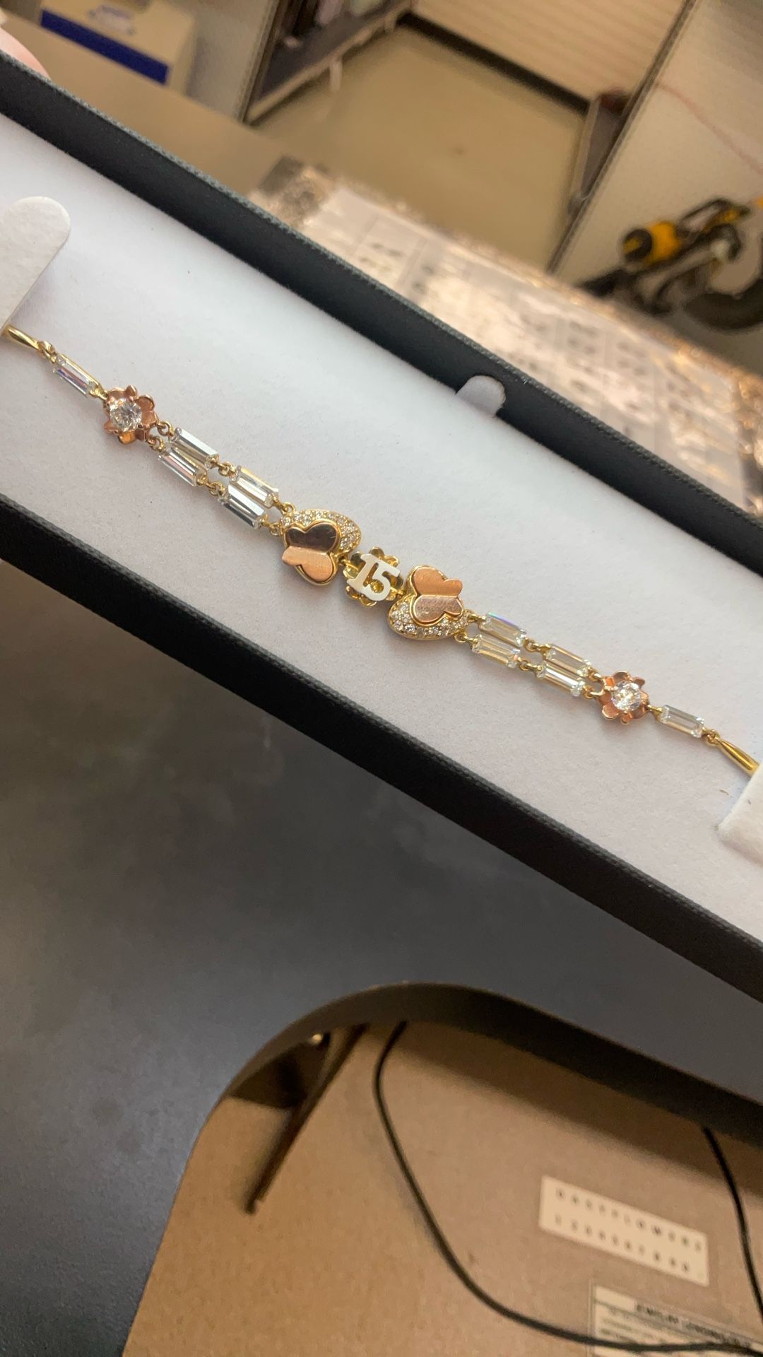 Mis Quince Bracelet 14k Two Tone Gold