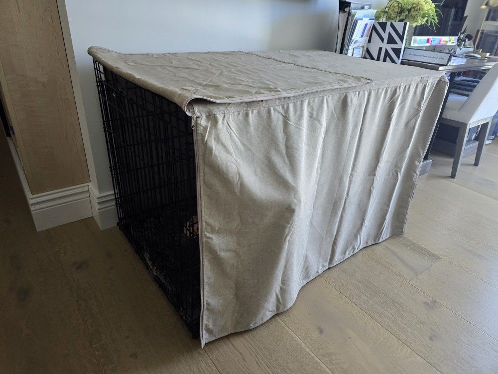 XL Metal dog Kennel With Cover 