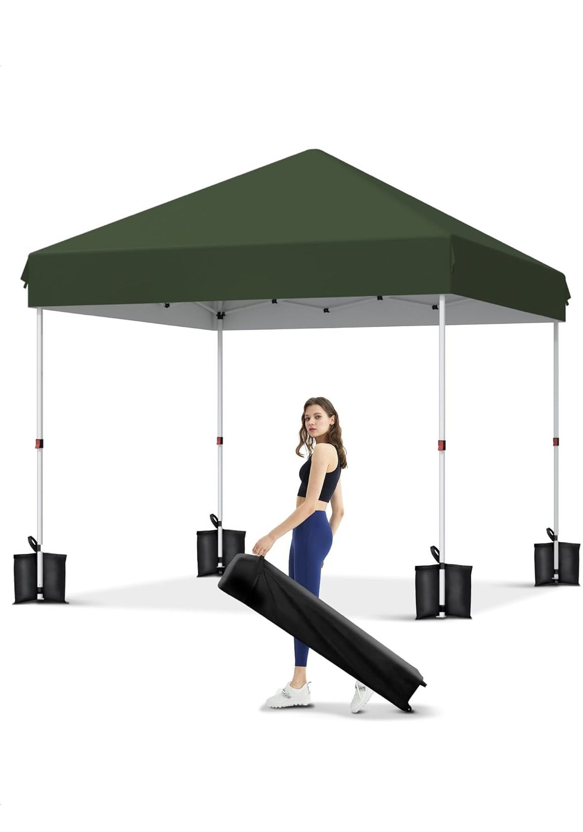 10x10 Pop Up Canopy with One Button Push Setup