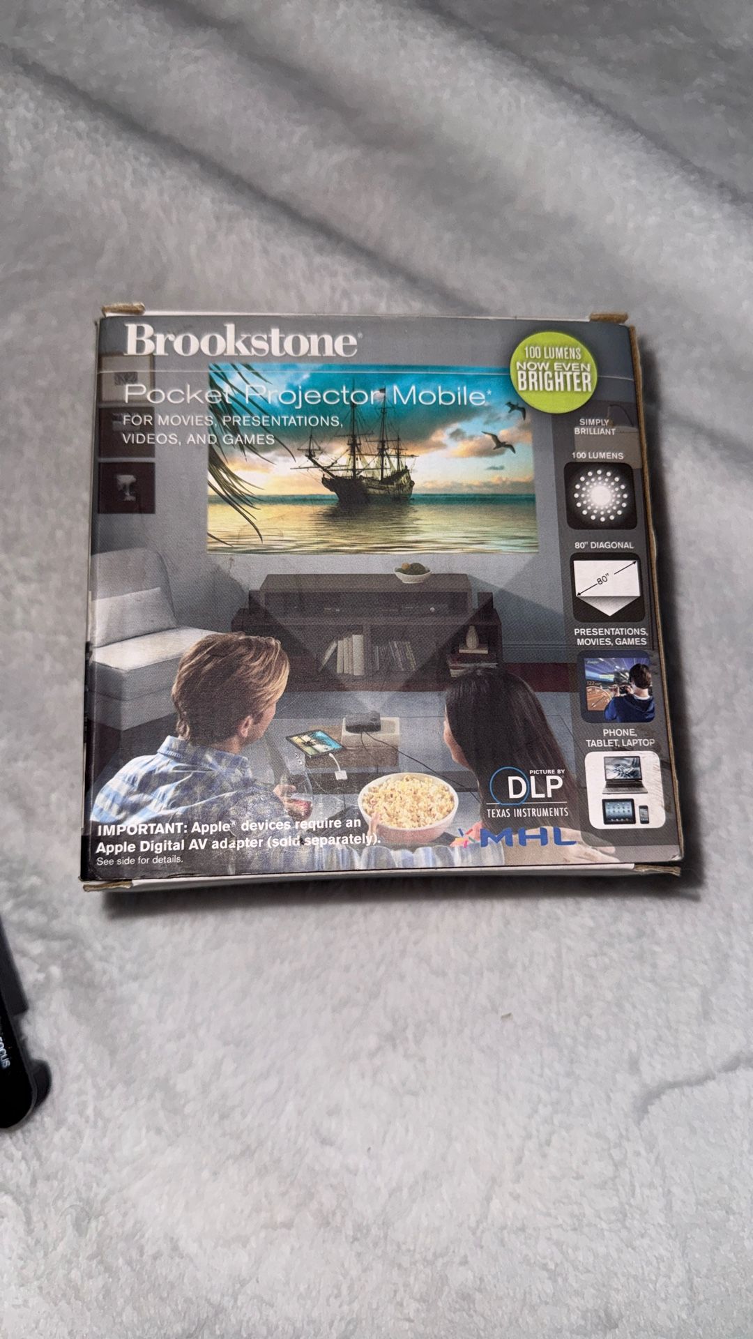 BrookStone Pocket Projector Mobile