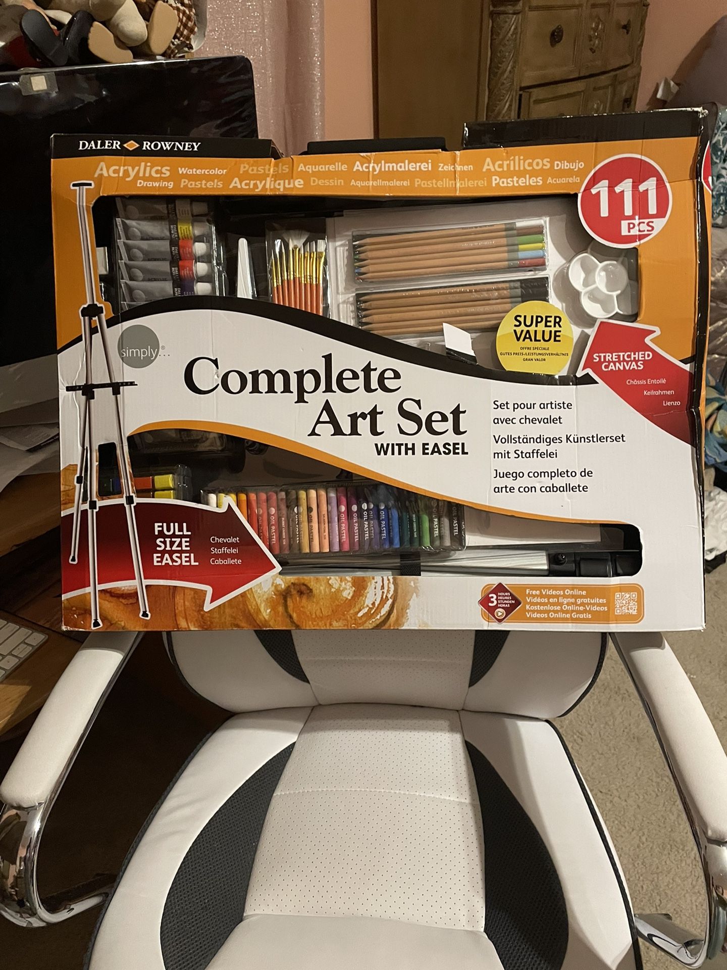 Daler Rowney Complete Art Set With Easel