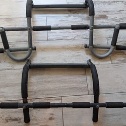 Pull up bar curl bars portable door frame exercise rods