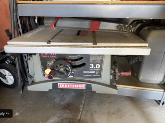 Craftsman 10" table saw (Model 137.248880, 3.0 HP, 15 amp)