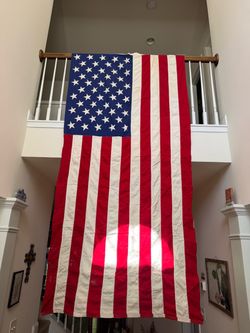 Vintage 1960s American flag 9 foot