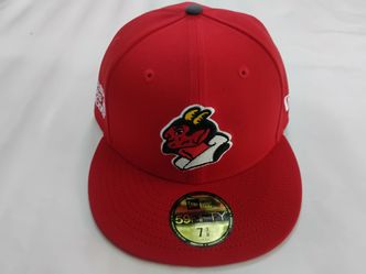 Diablos Rojos del México LMB New Era 59Fifty Fitted Hat Size 7 3/8 - Red/Red