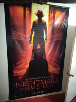 Huge wall sized nightmare on elm Street poster