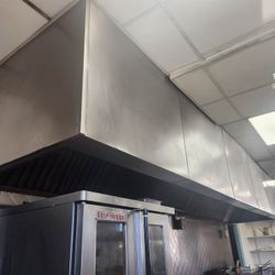 19ft Restaurant Exhaust Ventilation Hood with fire suppression system
