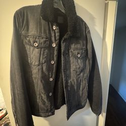 Joes Jeans Sherpa Lined Denim Jacket