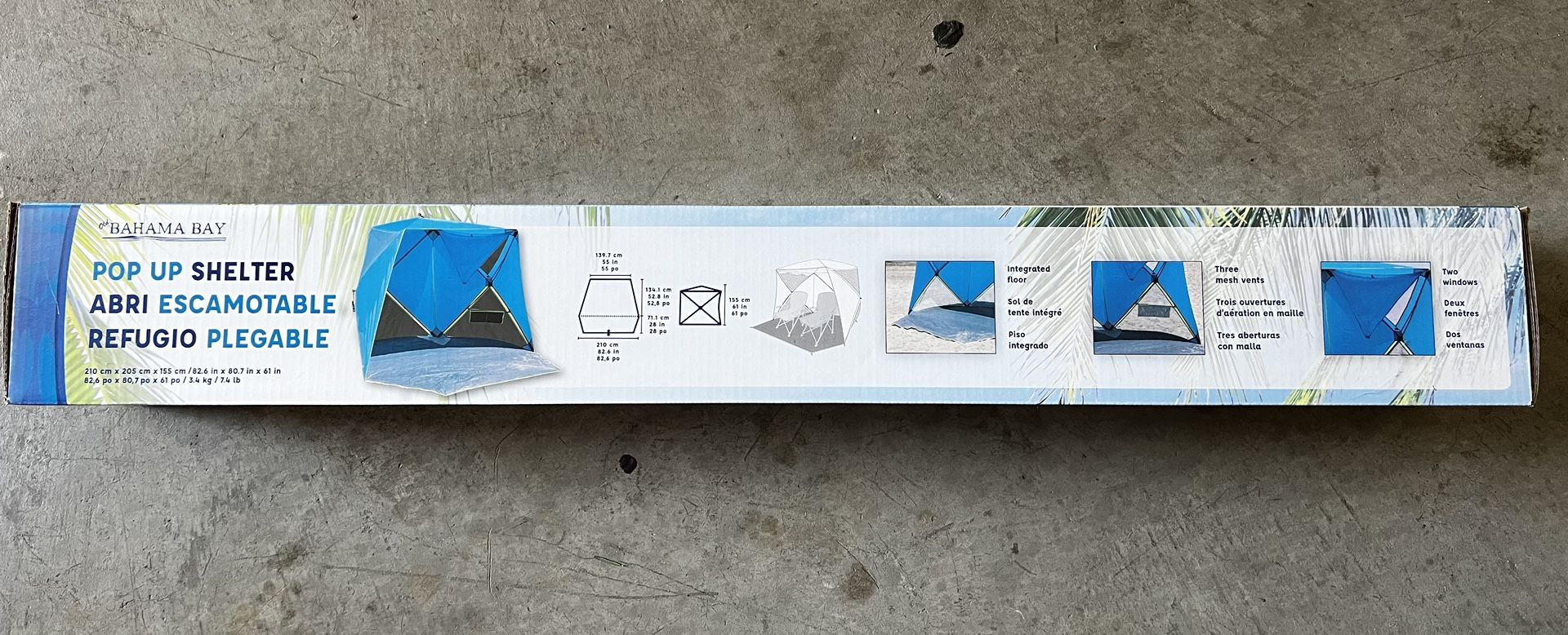 Bahama Bay Pop Up Shelter - Unopened