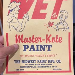 Vintage 1980’s “WET PAINT” Signage Framed