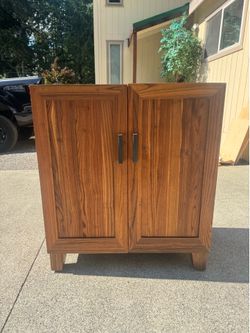 Crate and Barrel Bar Cabinet