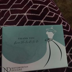 Bride To Be Thank You Notes