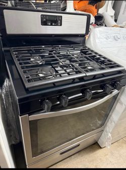 Whirpool gas range five burners