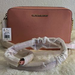 NWT MICHAEL KORS JET SET EW SAFFIANO LEATHER CROSSBODY BAG PINK 