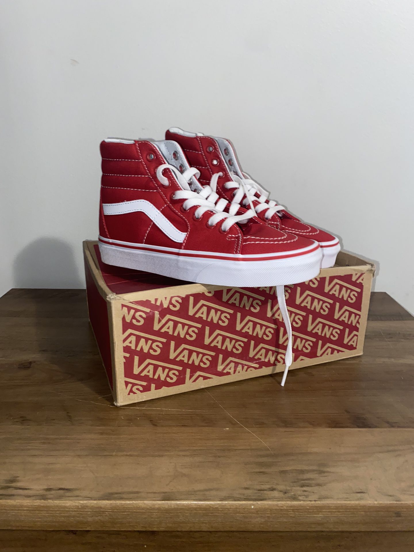 Red And White Vans 