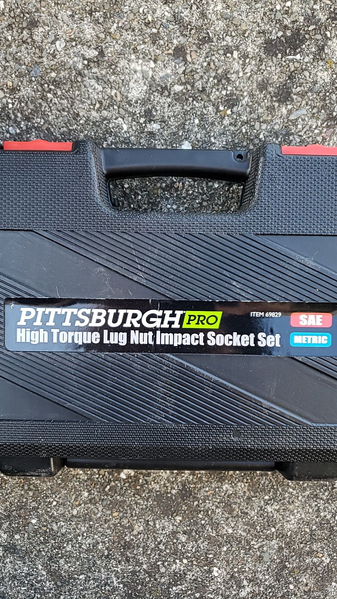 Pittsburg Pro high torque lug nut impact socket set