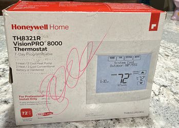 Honeywell thermostat TH8321R1001 Vision Pro 8000
