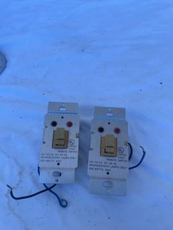 2 wall switch modules