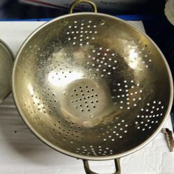  Copper Bottom Double Handle Strainer 