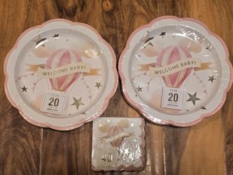 Baby Shower Plates & Napkins
