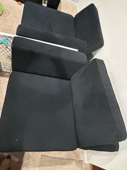 Black recliner storage sectional