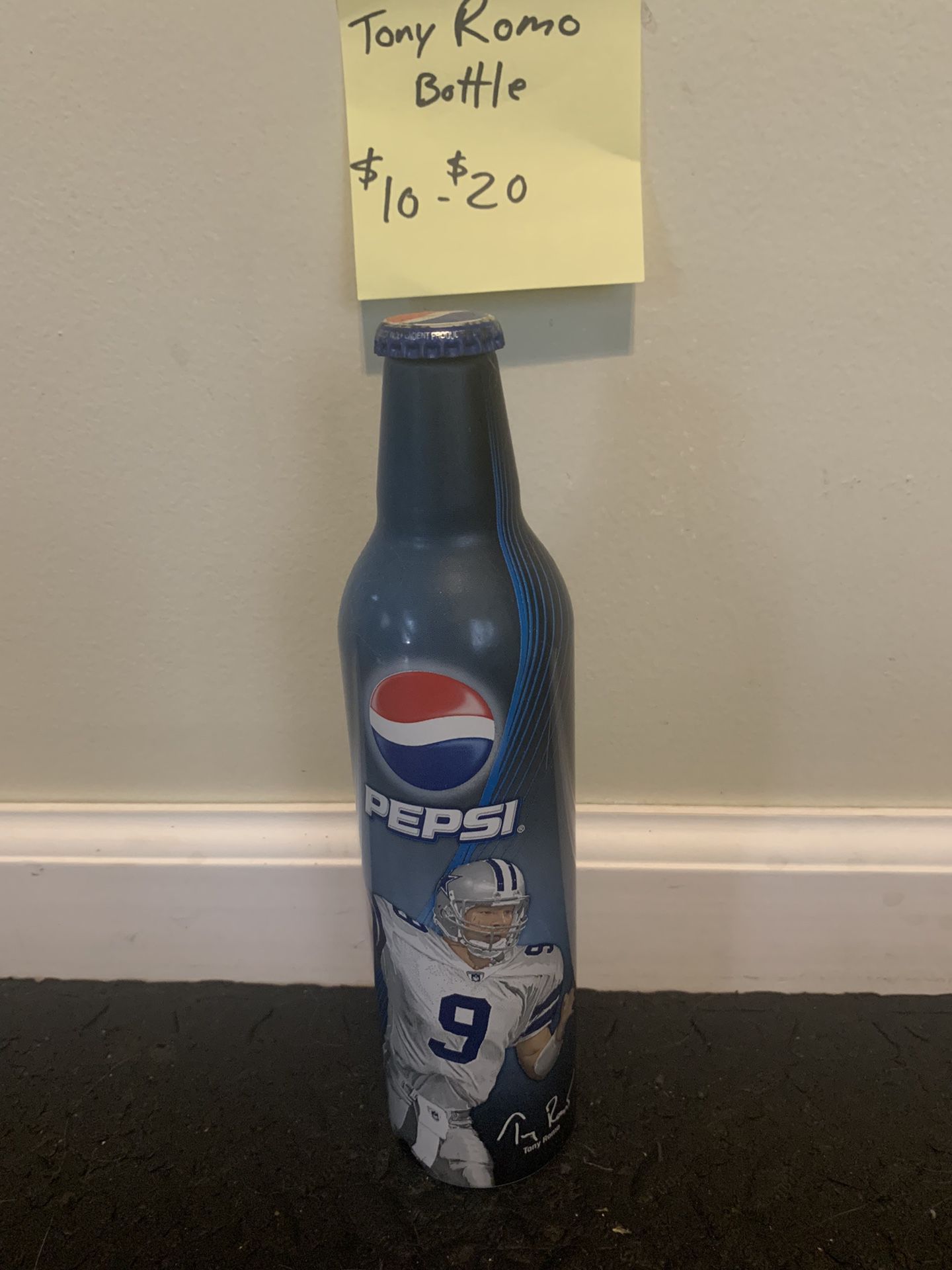 Tony Romo Pepsi Bottle