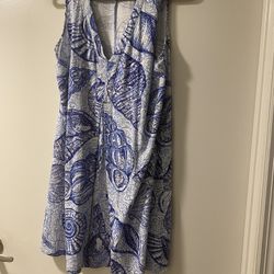 Lilly Pulitzer Dress Size M. Blue With Seashells. MAKE OFFER Like New