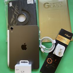 Apple Ipad Mini 6th Generation (8.3” Retina/2021) 64GB with stylus pen, case & Accessories (256GB $399)