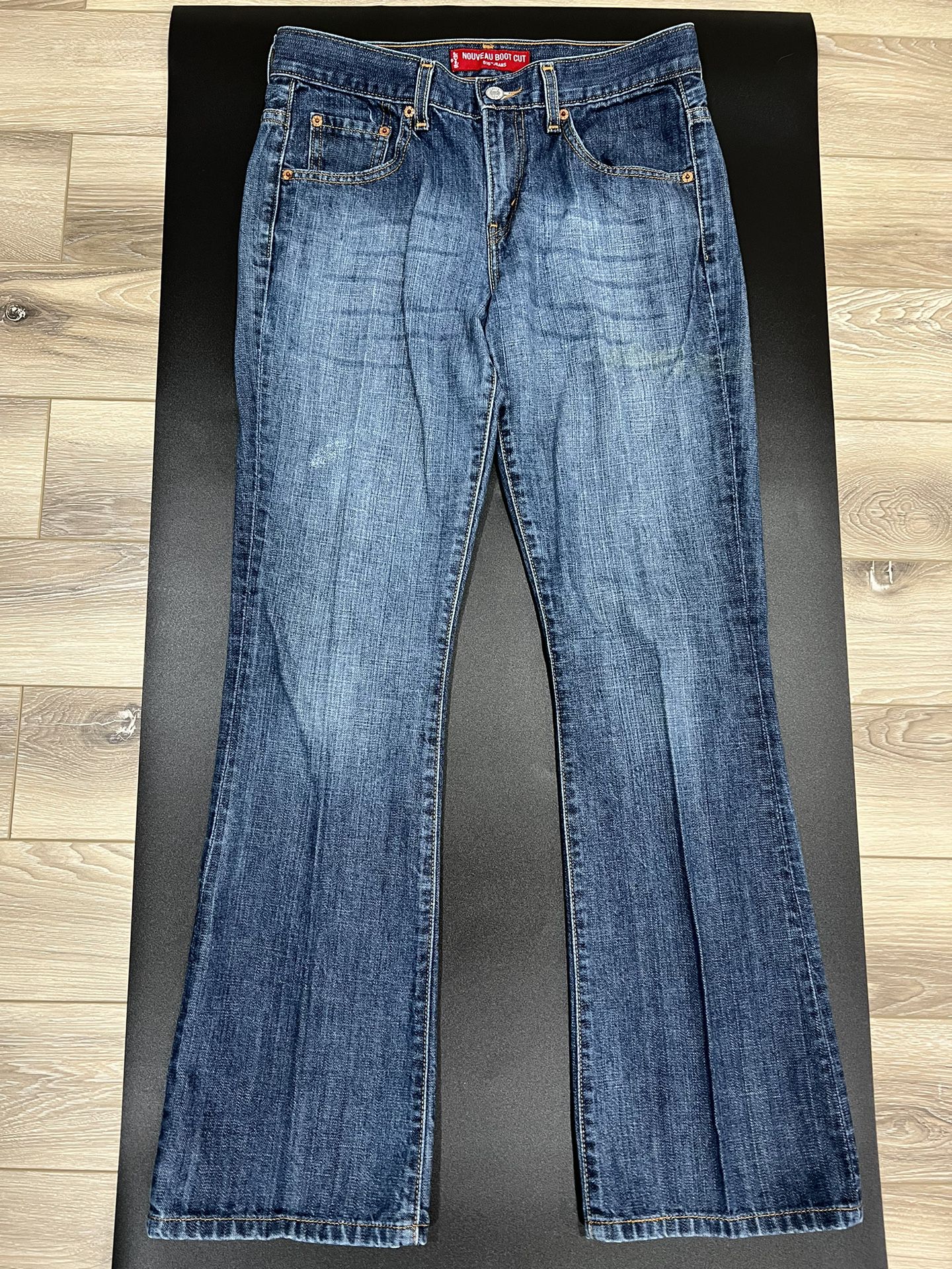 Vintage Levis 515 Jeans Womens 8 Blue Nouveau Bootcut Stretch Low Rise Size 8