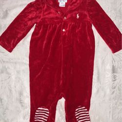Baby Girl Onesie Polo Ralph Lauren Size 9 Months