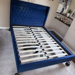 Queen Bed Headboard and Frame 