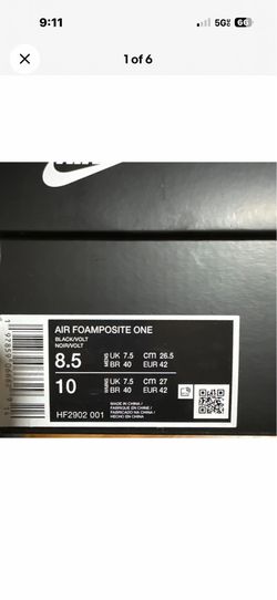 Air foamposite volt