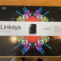 Linksys Wi-Fi Router N300 Monitor, E1200