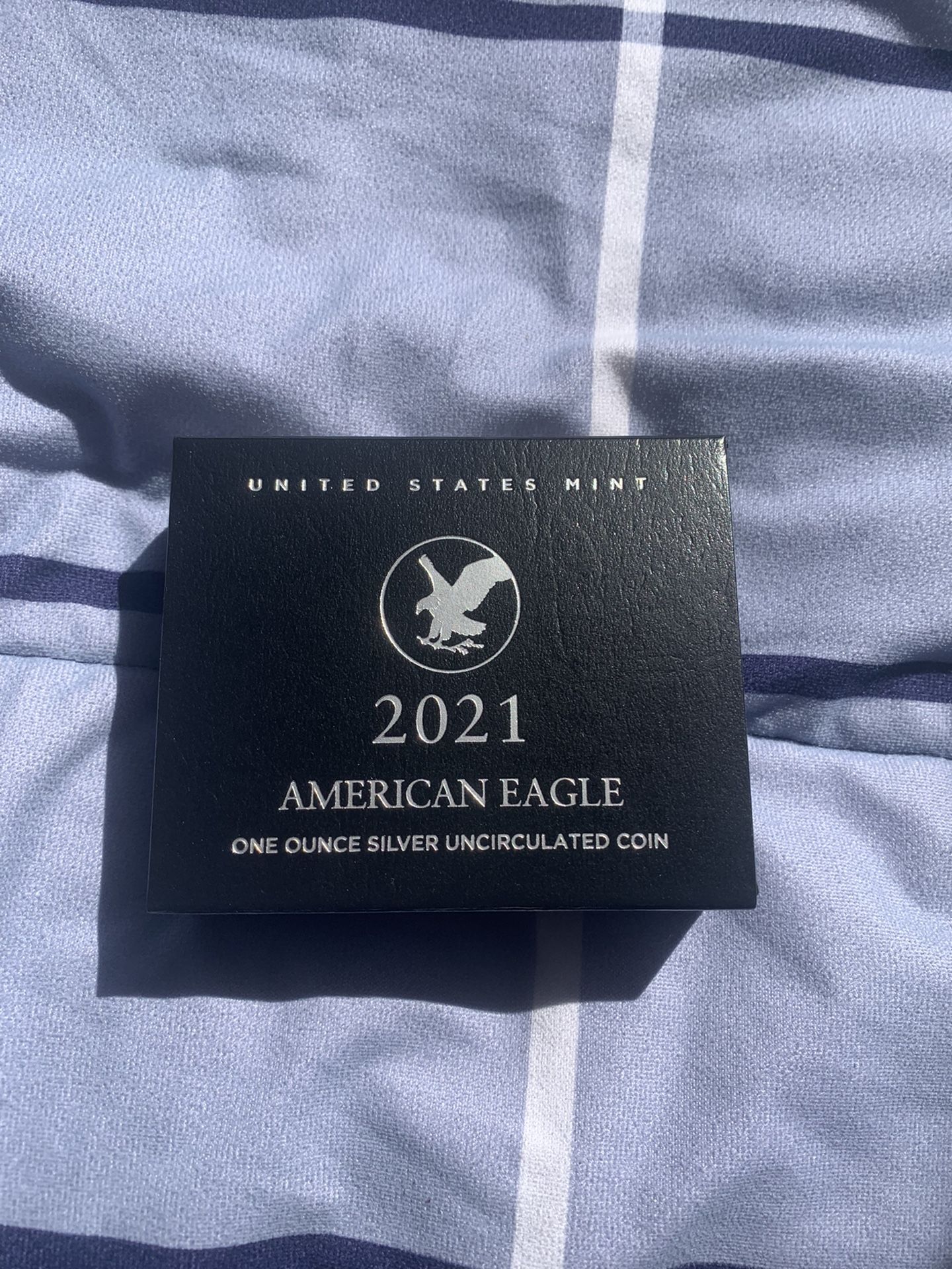 Amarican Eagle 2021 Once Ounce Silver Uncirculated Coin.